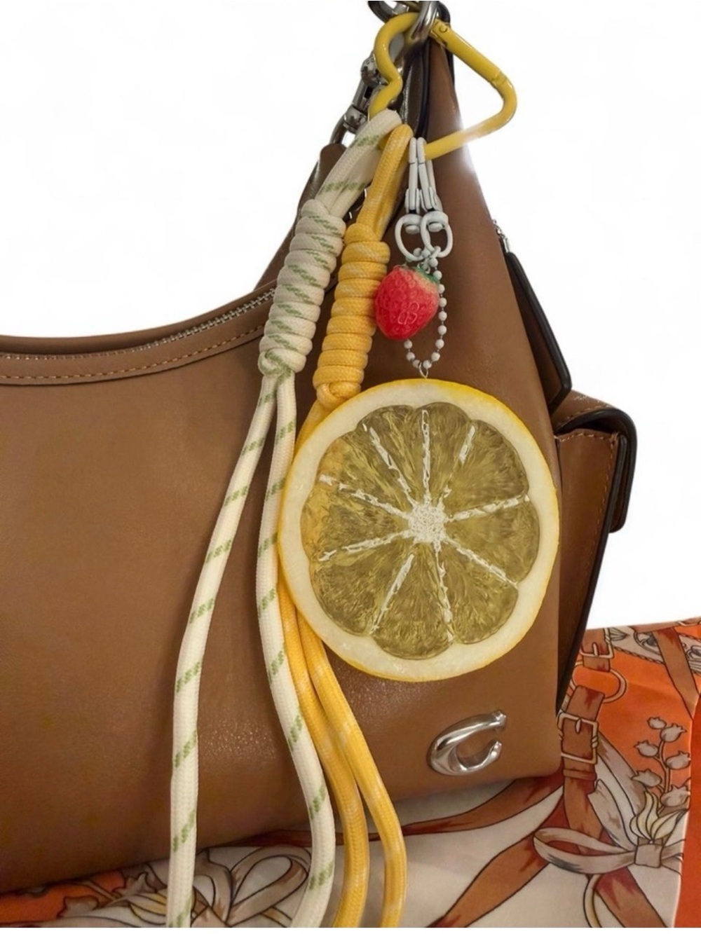 Lemon 🍋 Slice Purse Charm. New
